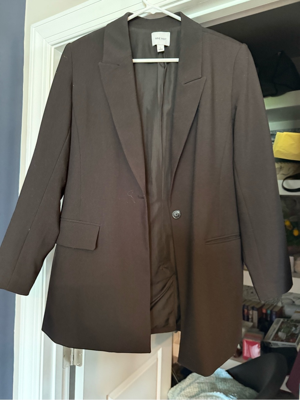 Nine West Black Single-Button Blazer